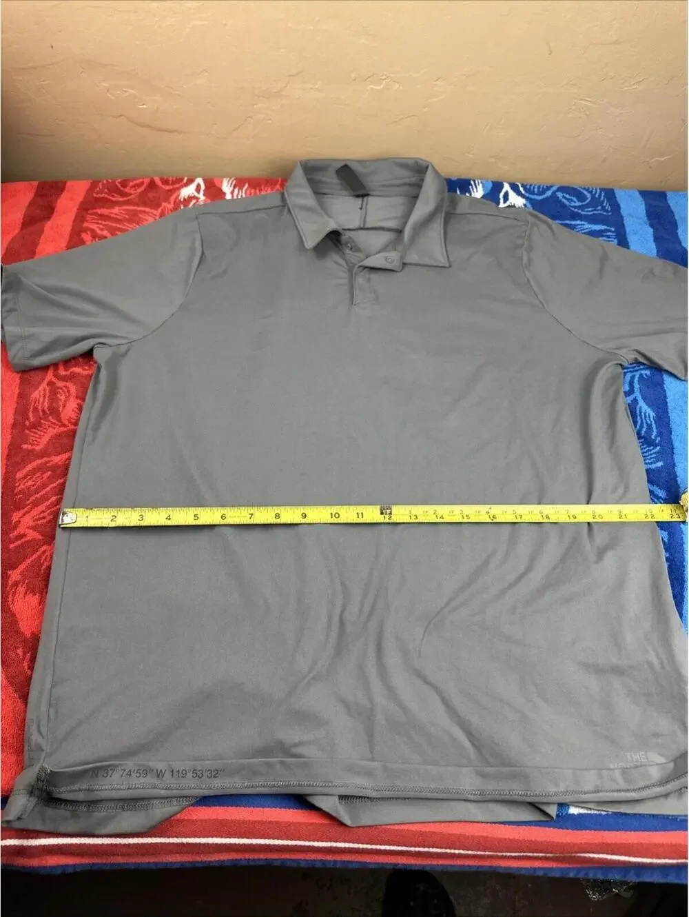 The North Face Men’s Grey Polo Shirt Sz Xl